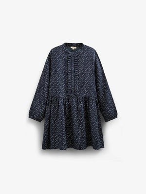 Jurk bedrukt crêpe viscose - All - Navy | 100662 Ana