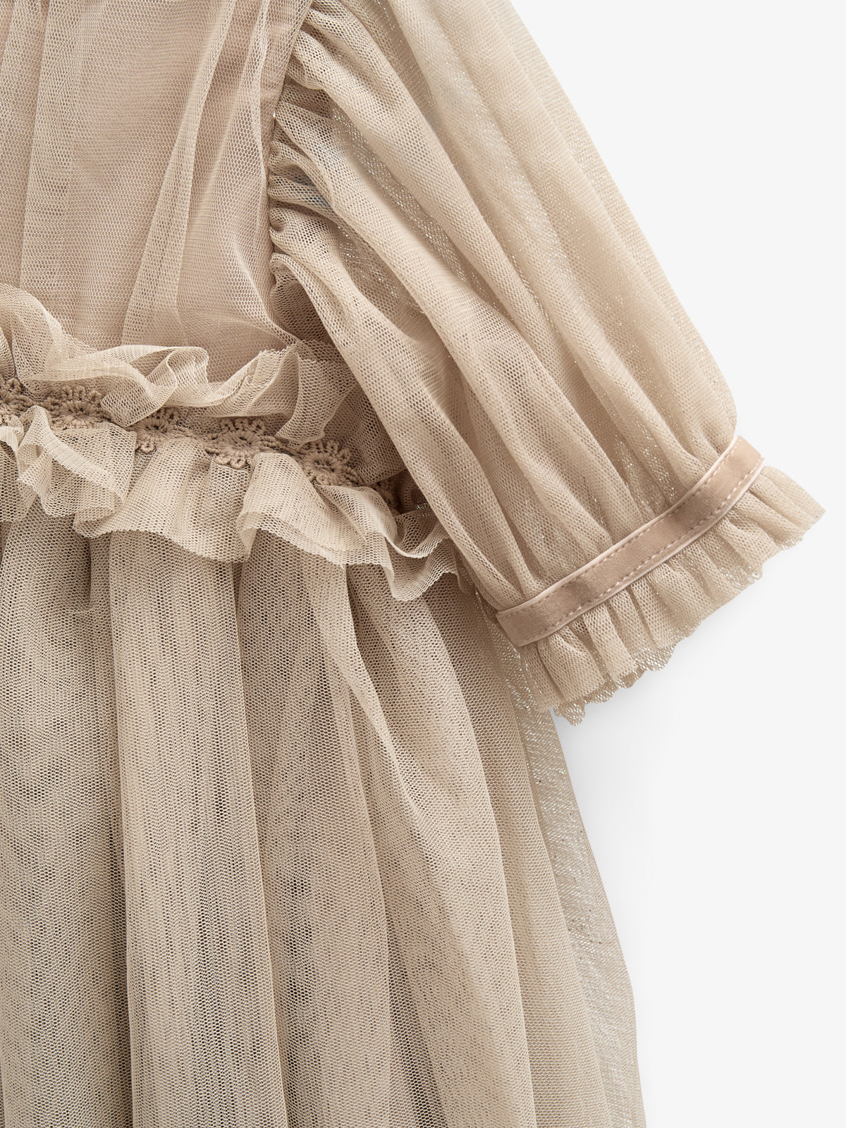 Tule jurk - All - Caffe Latte | 100672 Mille