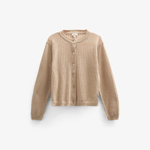 Katoenen vest - Kids - Caffe Latte | 100683 Esme