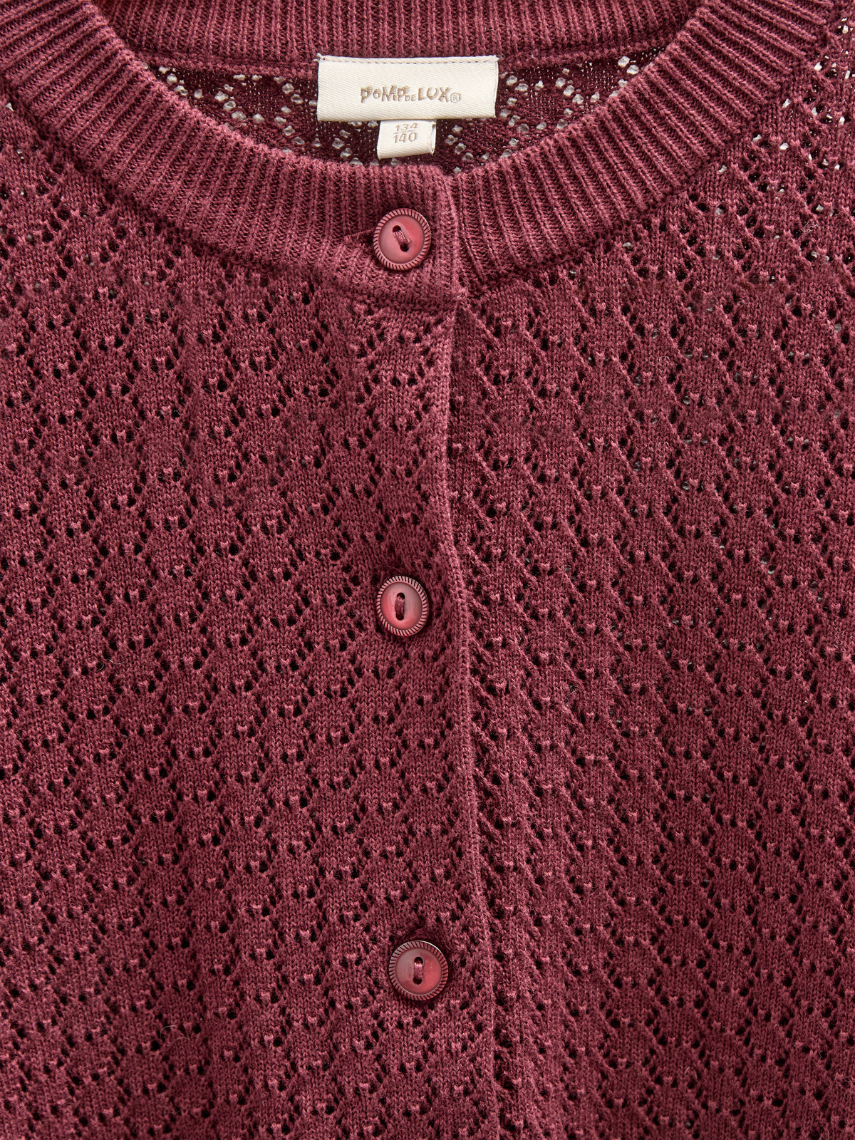 Katoenen vest - Kids - Burgundy | 100685 Esme