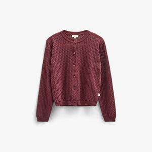 Katoenen vest - Tween - Burgundy | 100686 Esme