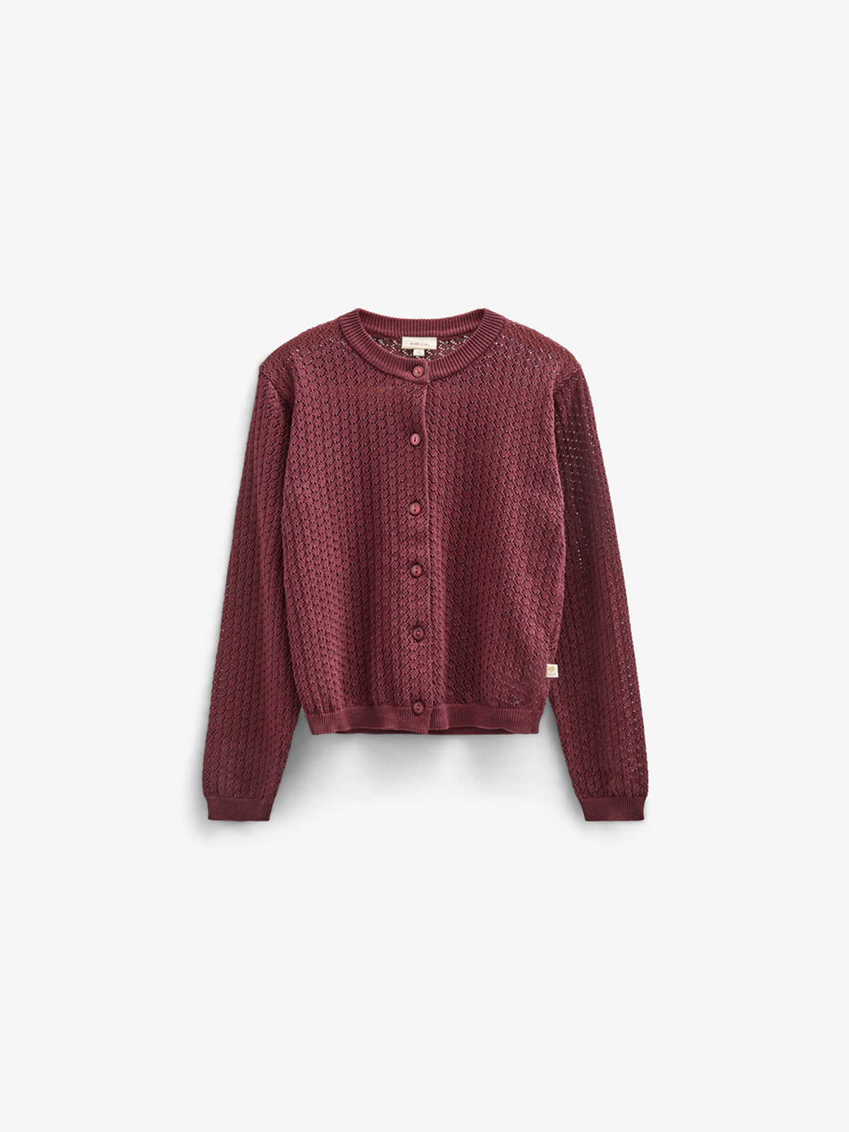 Katoenen vest - Kids - Burgundy | 100685 Esme