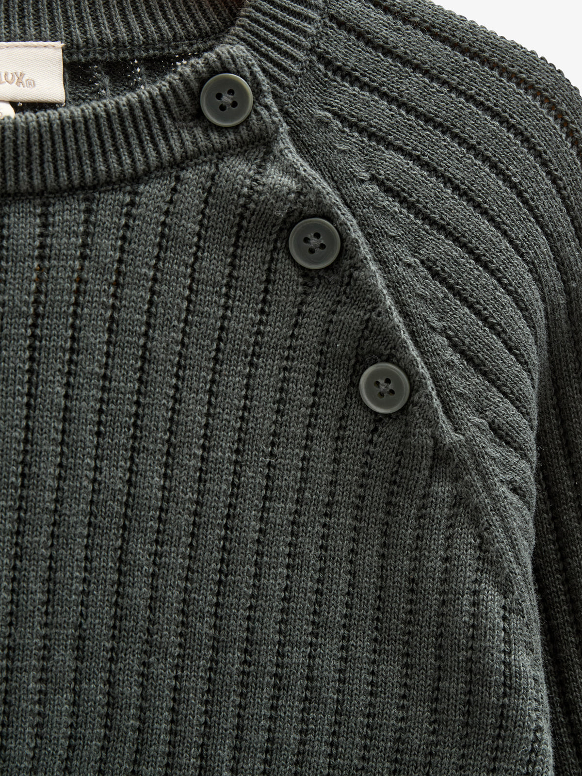 Katoenen gebreide trui - Kids - Forest Green | 100689 Jett