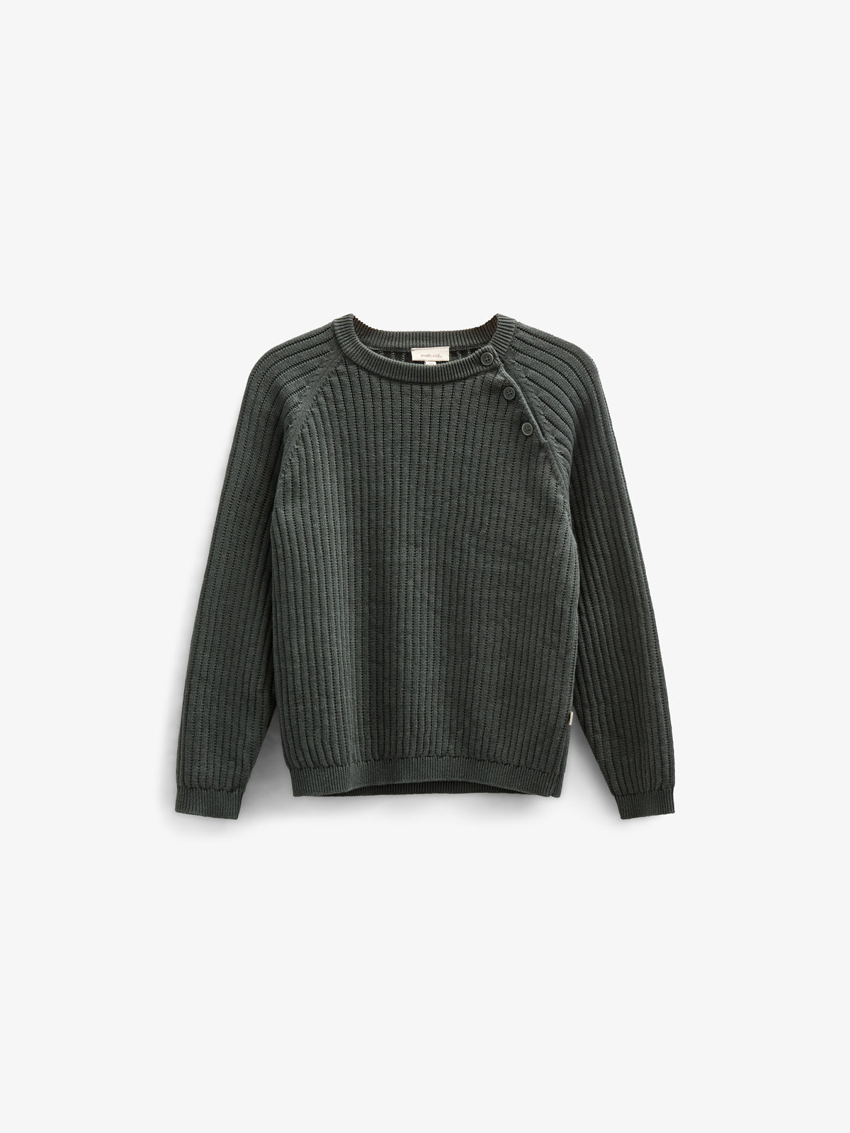 Katoenen gebreide trui - Tween - Forest Green | 100690 Jett