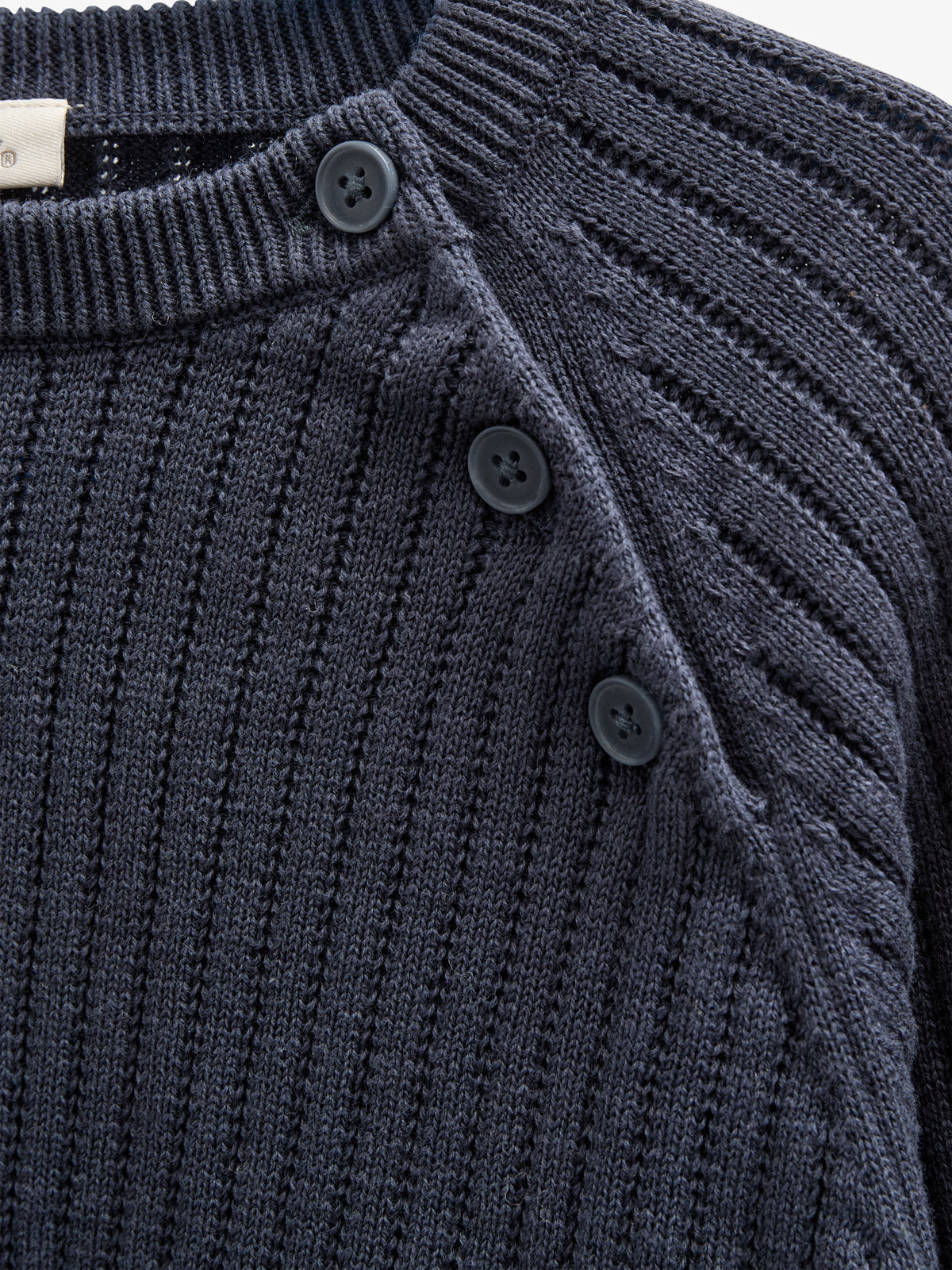 Katoenen gebreide trui - Kids - Navy | 100693 Jett
