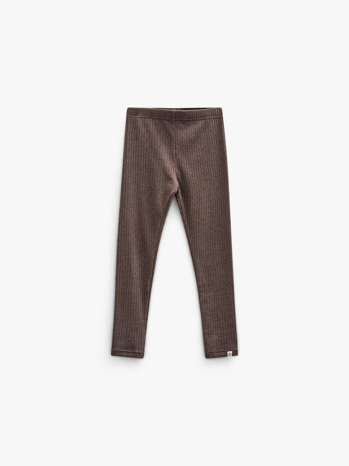 Zachte Rib Legging - Kids - Chocolate Melange | 100697 Alana