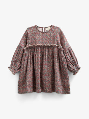 Gedrukte jurk van dubbel gaas - Kids - Rose / Green | 100728 Maggie