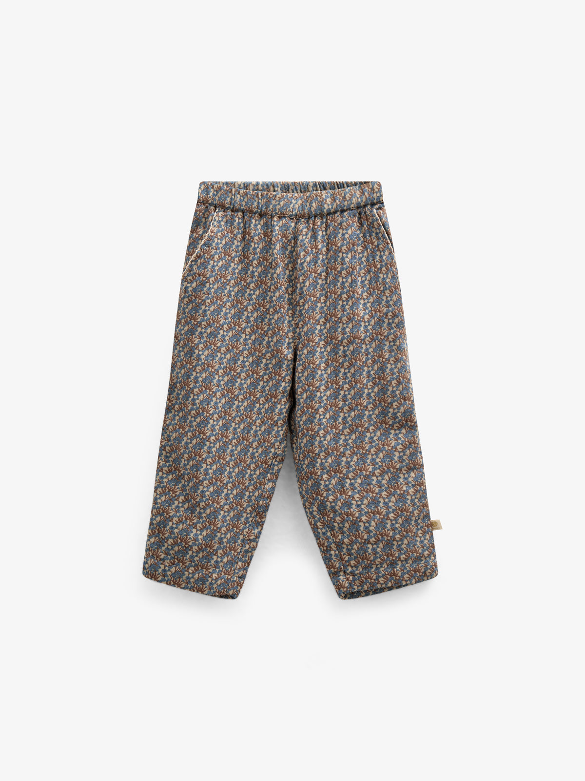 Gedrukte broek van dubbel gaas - Kids - Blue / Brown | 100733 Maggie