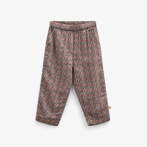 Gedrukte broek van dubbel gaas - Kids - Rose / Green | 100734 Maggie