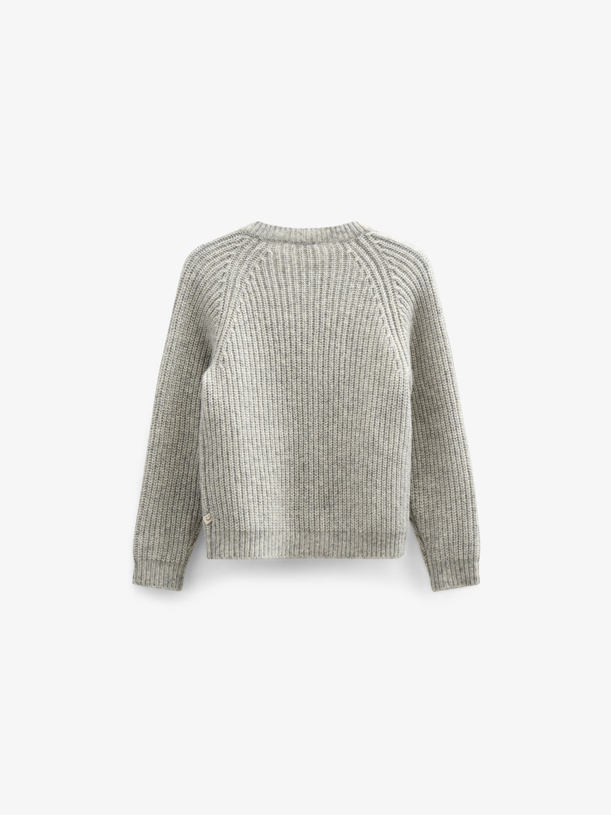 vest van wolmix - Kids - Grey Melange | 100746 Cork