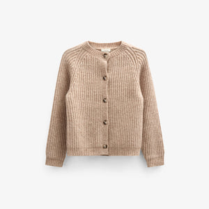 vest van wolmix - Kids - Beige Melange | 100748 Cork