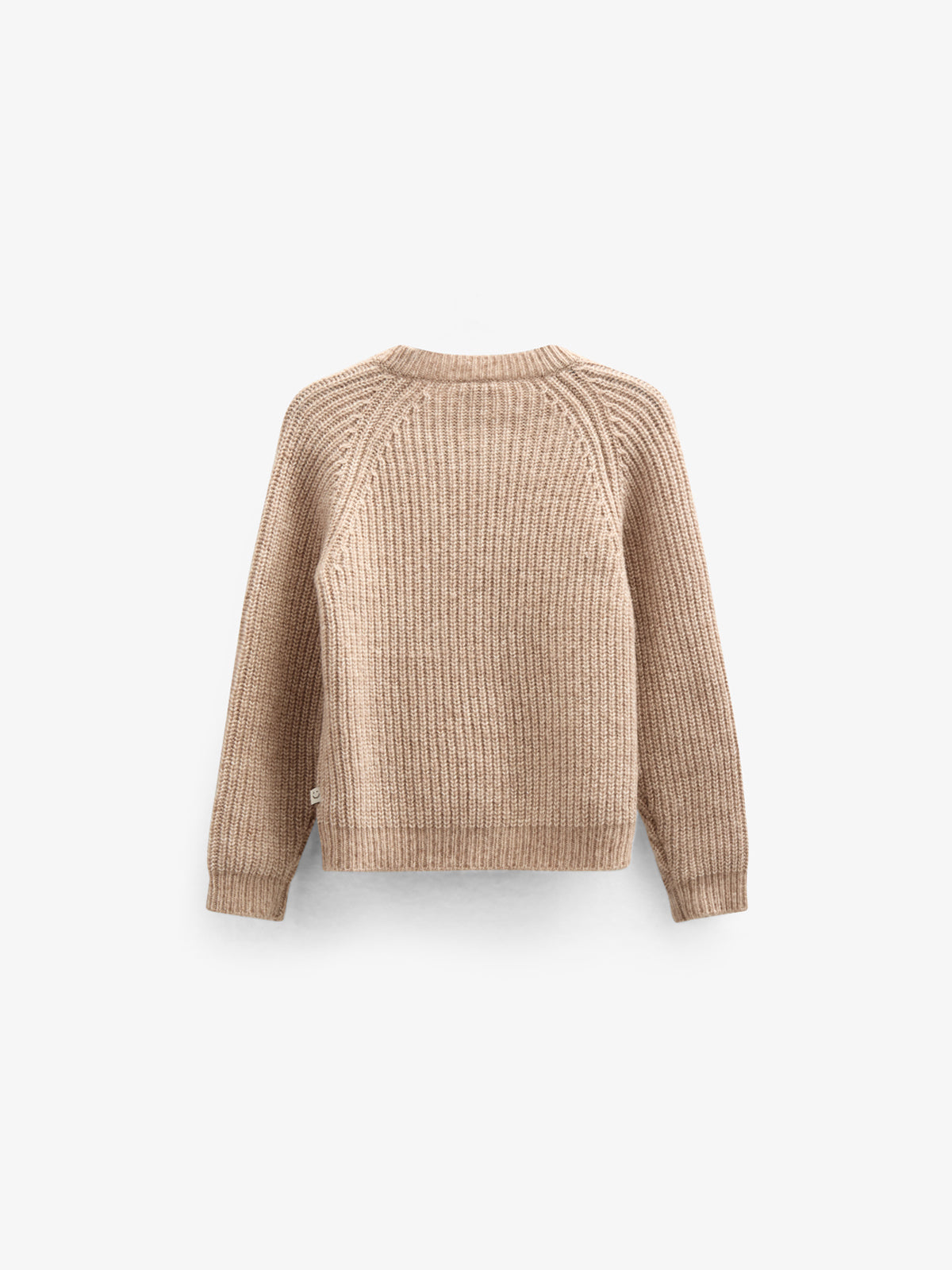 vest van wolmix - Kids - Beige Melange | 100748 Cork