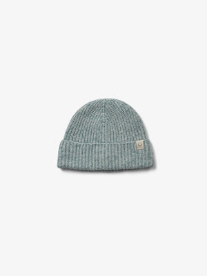 wollen muts - All - Green Melange | 100750 Cork