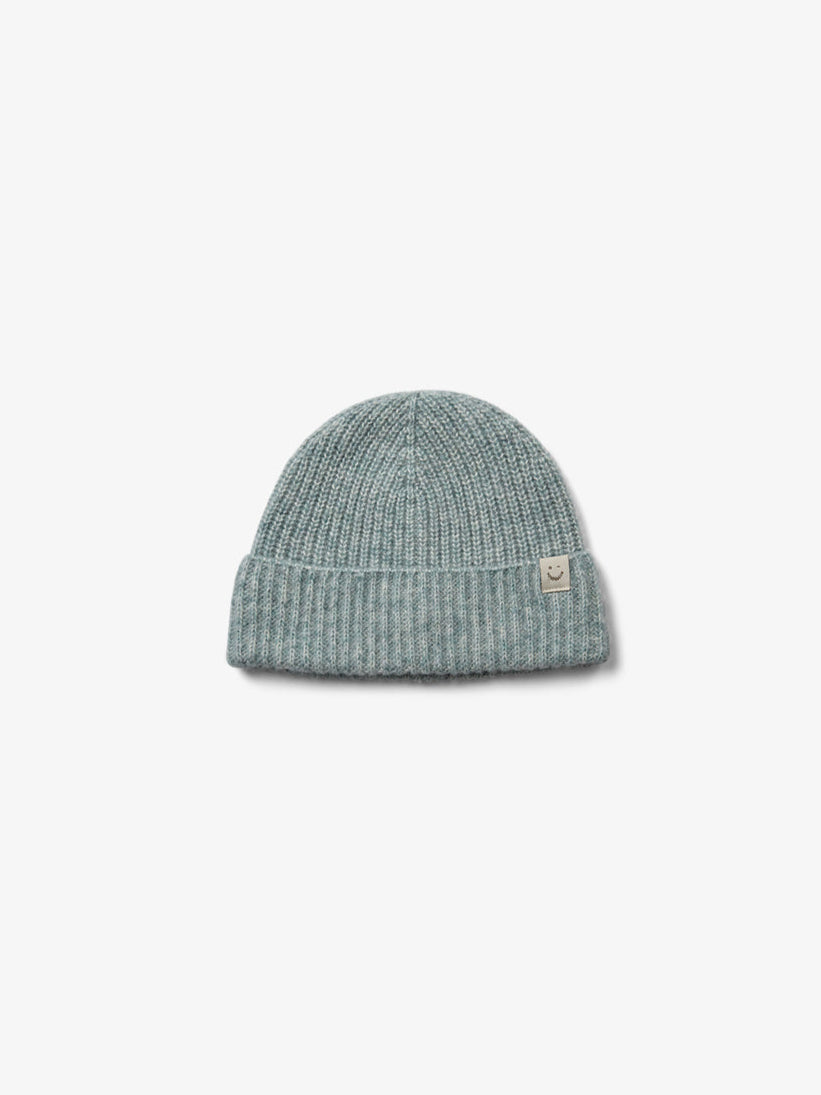 wollen muts - All - Green Melange | 100750 Cork