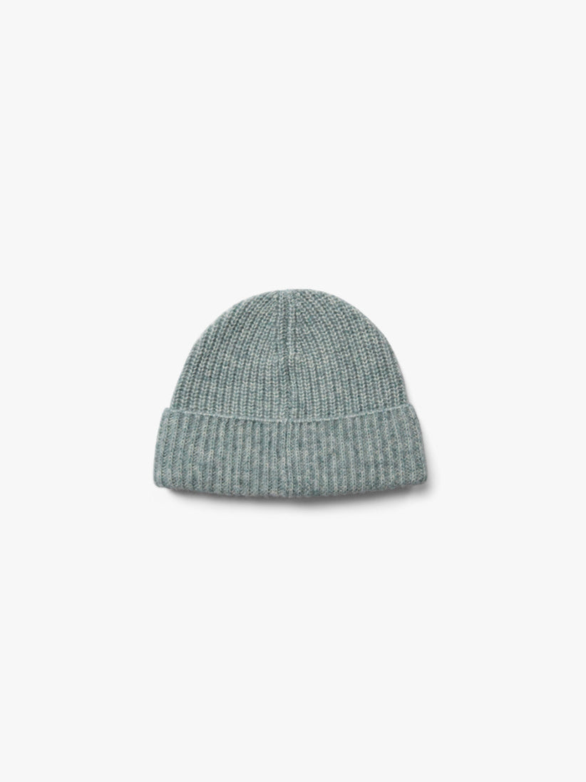 wollen muts - All - Green Melange | 100750 Cork