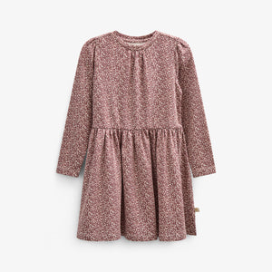 Gedrukte jersey jurk - Tween - Vintage Red | 100763 Ada