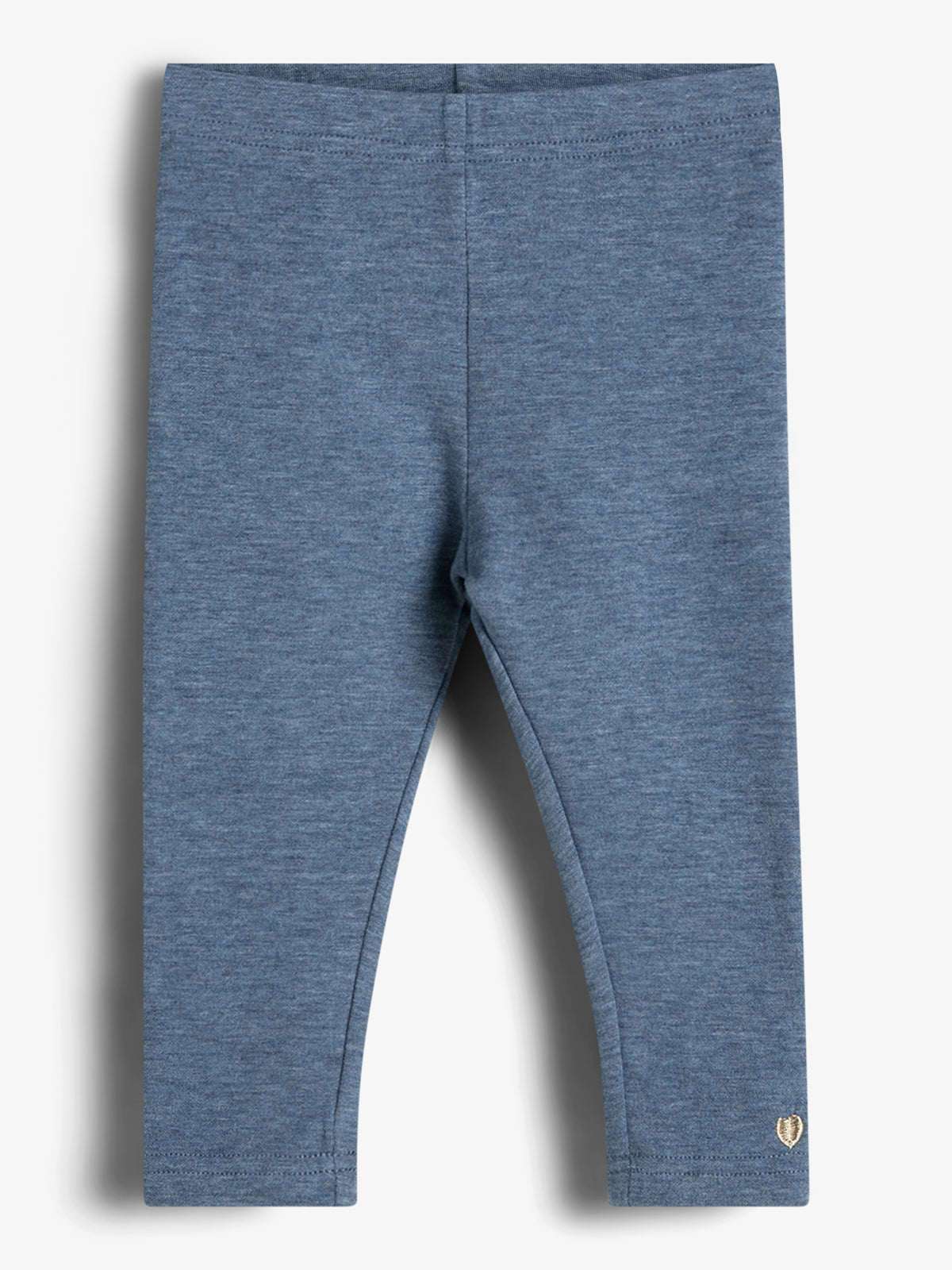 Legging van pluche jersey - Kids - Blue Melange