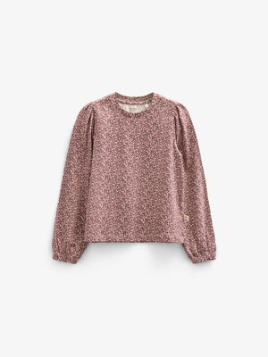 Bedrukte jersey blouse - Kids - Vintage Red | 100770 Ada