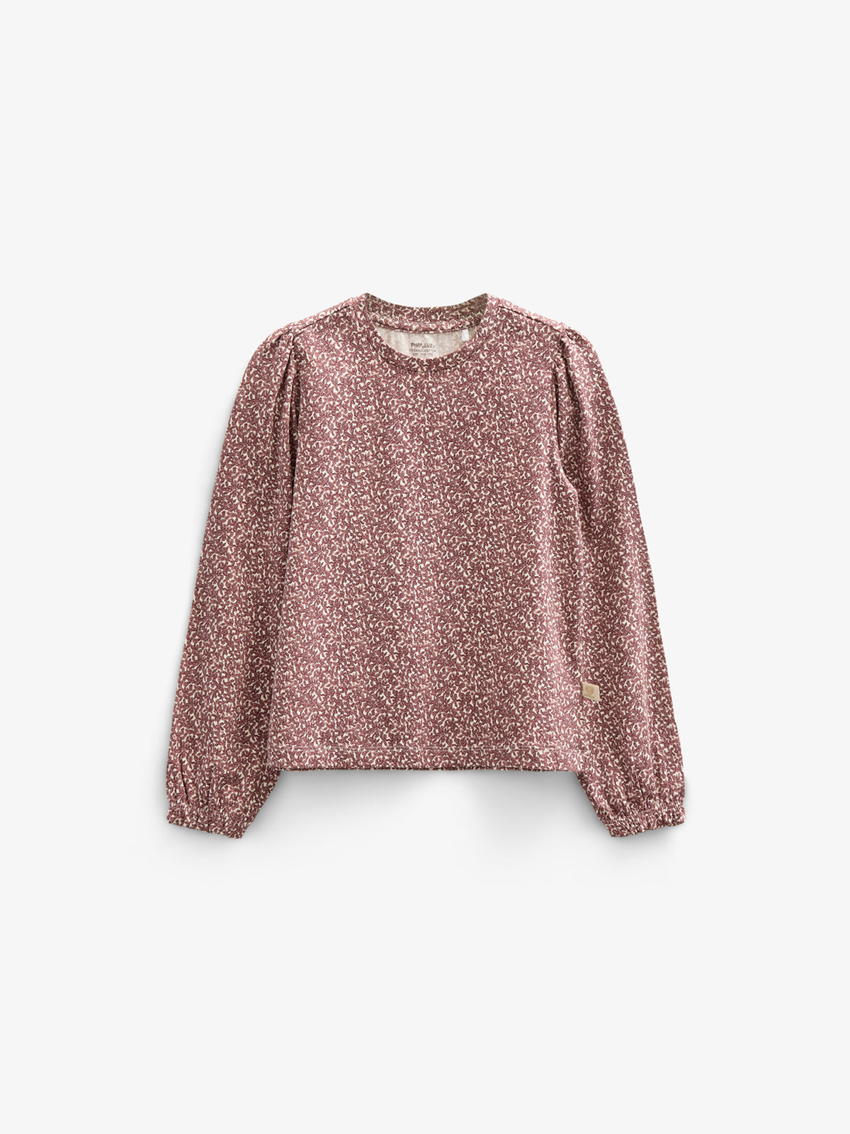 Bedrukte jersey blouse - Kids - Vintage Red | 100770 Ada