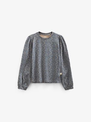 Bedrukte jersey blouse - Kids - Blue | 100772 Ada