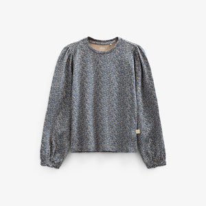 Bedrukte jersey blouse - Tween - Blue | 100773 Ada