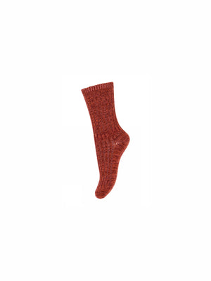 MP Wollen slobkousen - All - Burgundy Melange | 100777 MP Noa Socks
