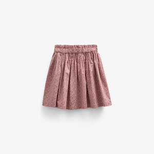 Bedrukte katoenen popeline rok - Tween - Vintage Red | 100797 Allie