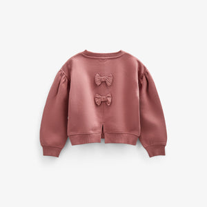 Sweatshirt met strikdetail - Kids - Vintage Red | 100812 Ruth