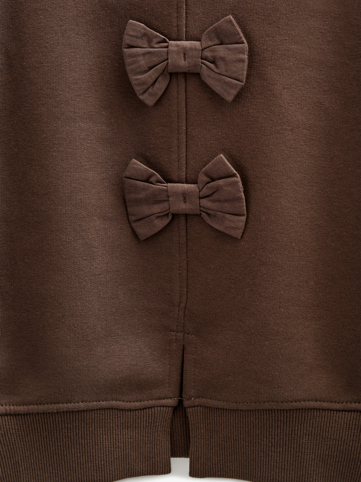 Sweatshirt met strikdetail - Kids - Chocolate | 100814 Ruth