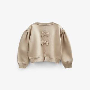 Sweatshirt met strikdetail - Kids - Caffe Latte | 100816 Ruth
