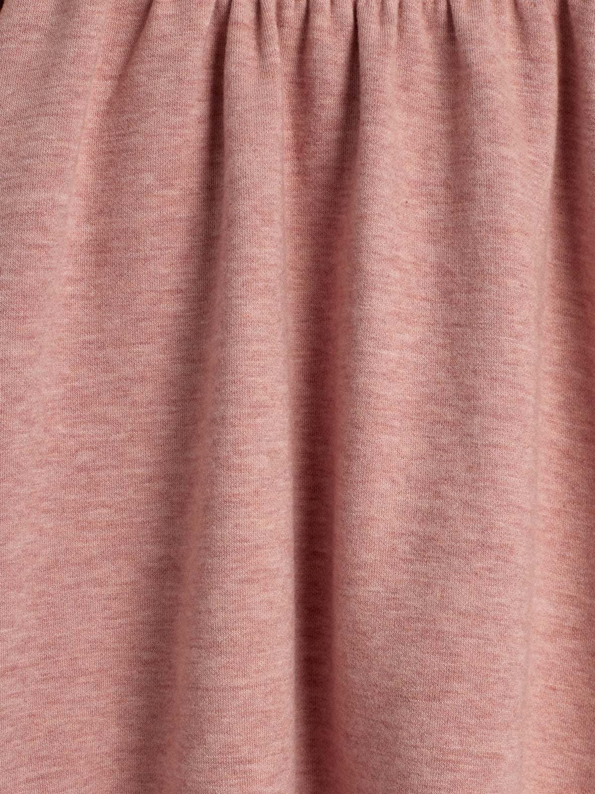 Pluche Jersey Jurk - Little - Dusty Rose Melange