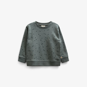 Jersey Ronde hals met print - Kids - Dark Green Melange | 100820 Tyler