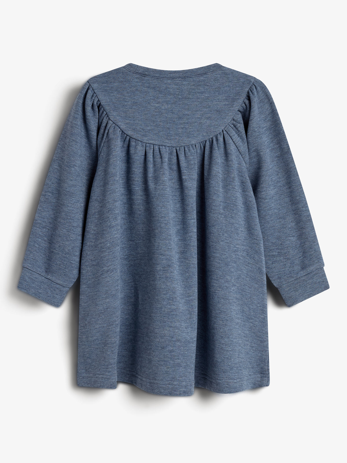 Pluche Jersey Jurk - Little - Blue Melange