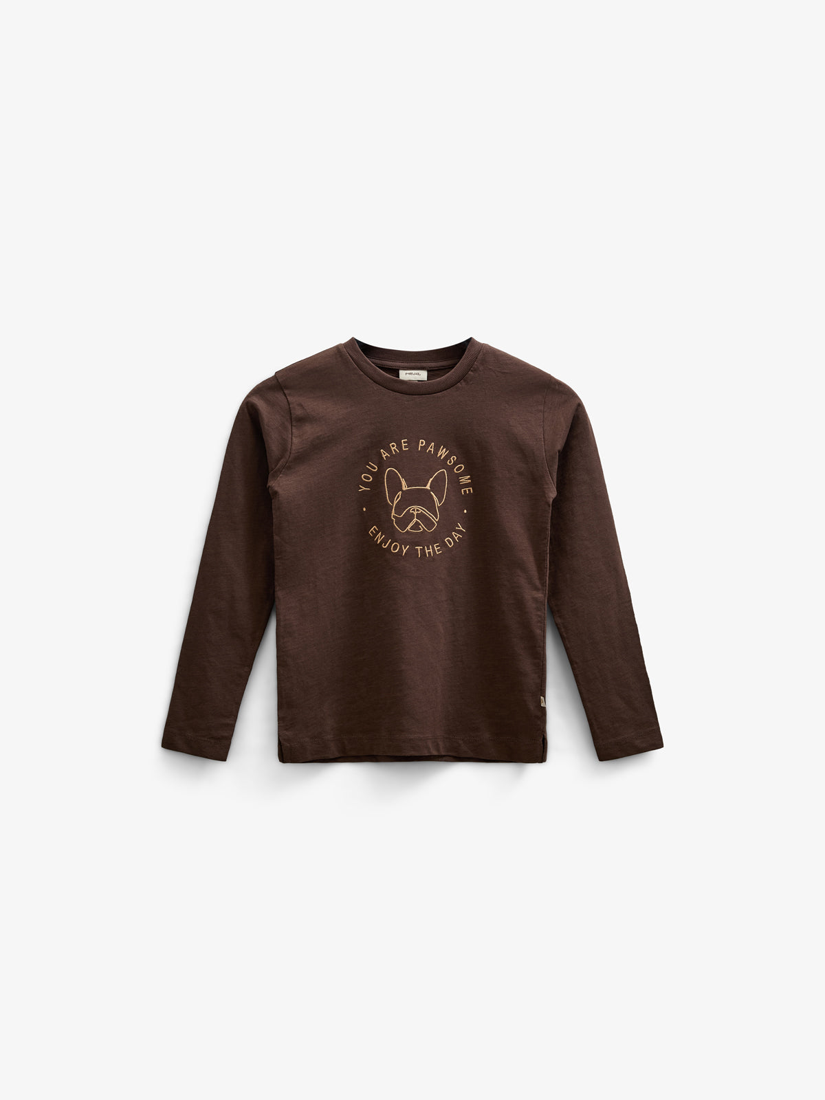 Slub Jersey T-shirt met lange mouwen - Tween - Chocolate | 100833 Kevin