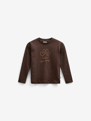Slub Jersey T-shirt met lange mouwen - Kids - Chocolate | 100832 Kevin