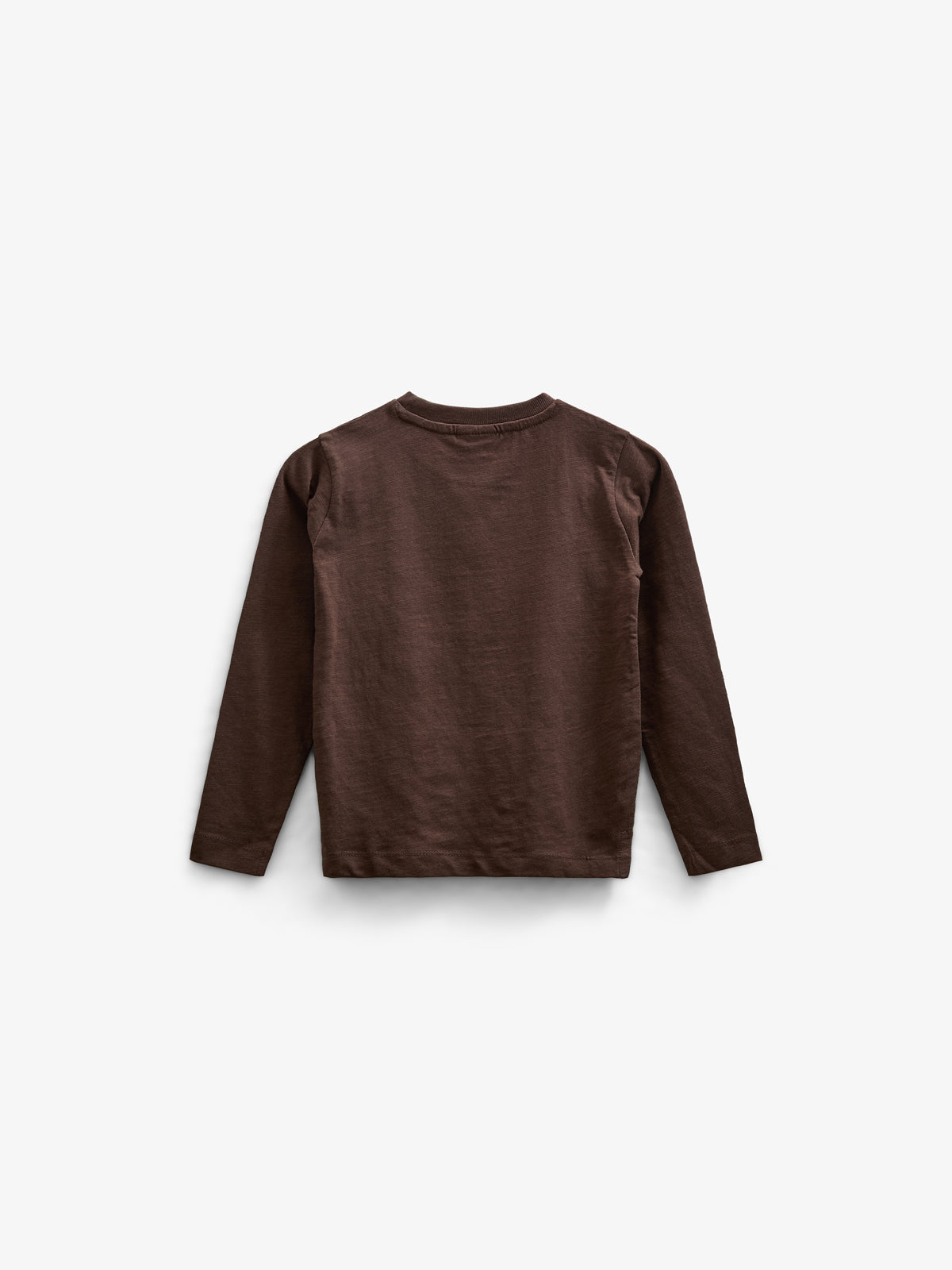 Slub Jersey T-shirt met lange mouwen - Kids - Chocolate | 100832 Kevin