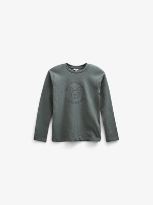 Slub Jersey T-shirt met lange mouwen - Tween - Dusty Dark Green | 100835 Kevin