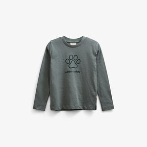 Slub Jersey T-shirt met lange mouwen - Kids - Dusty Dark Green | 100834 Kevin