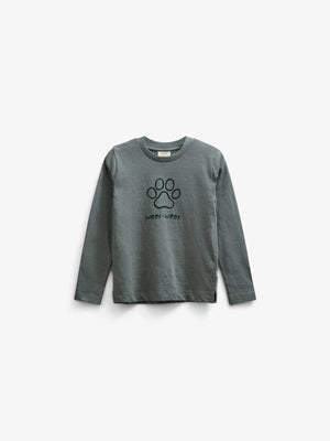 Slub Jersey T-shirt met lange mouwen - Kids - Dusty Dark Green | 100834 Kevin