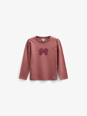 Longsleeve T-shirt met Frontprint - Kids - Old Rose | 100846 Kendell