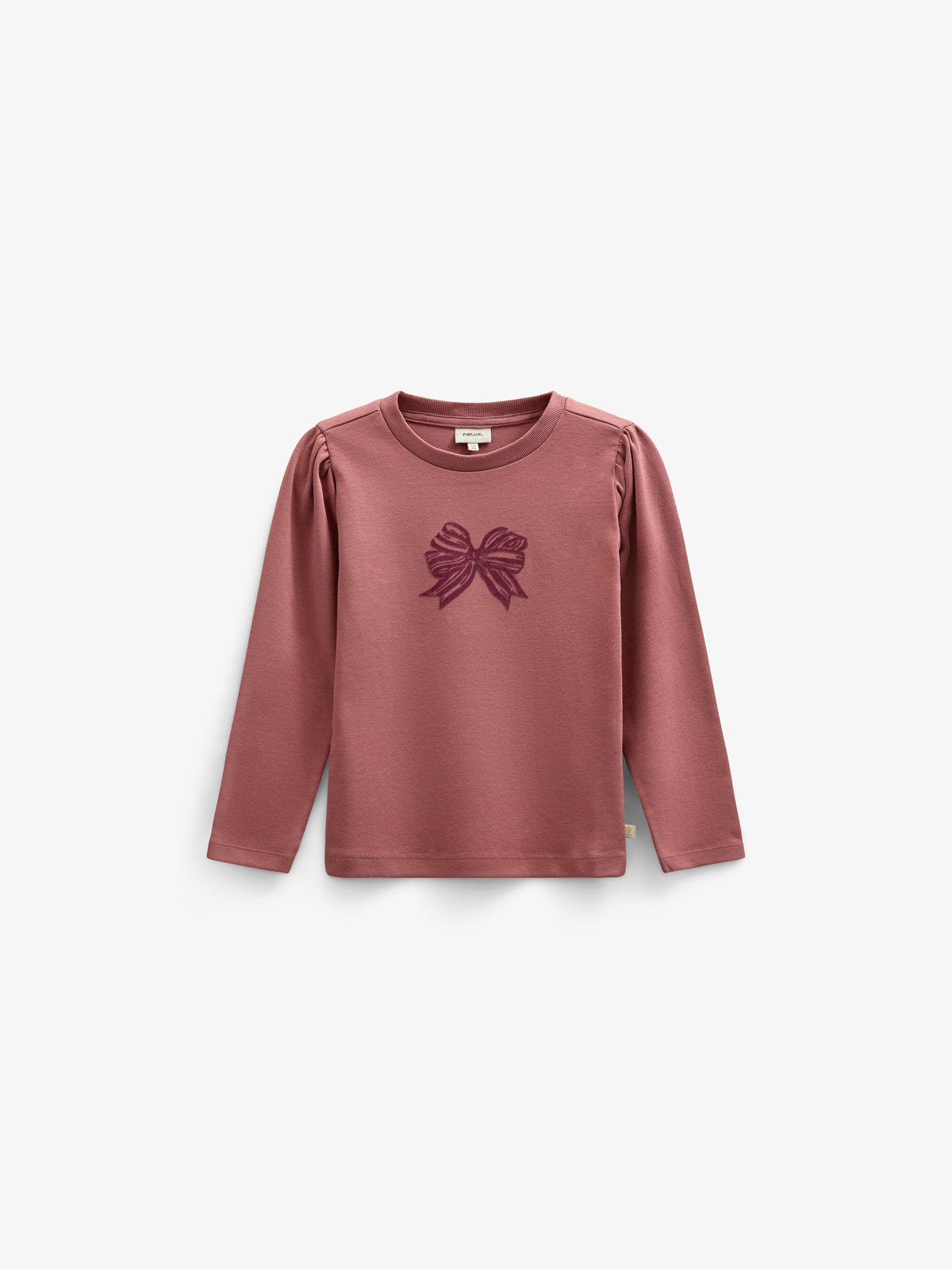Longsleeve T-shirt met Frontprint - Kids - Old Rose | 100846 Kendell