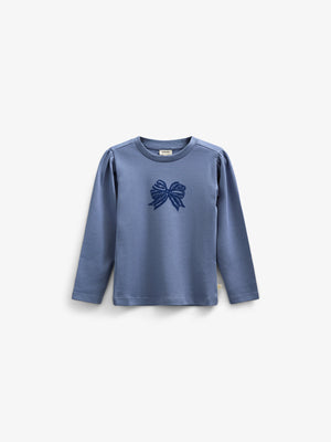 Longsleeve T-shirt met Frontprint- Kids - Blue | 100850 Kendell