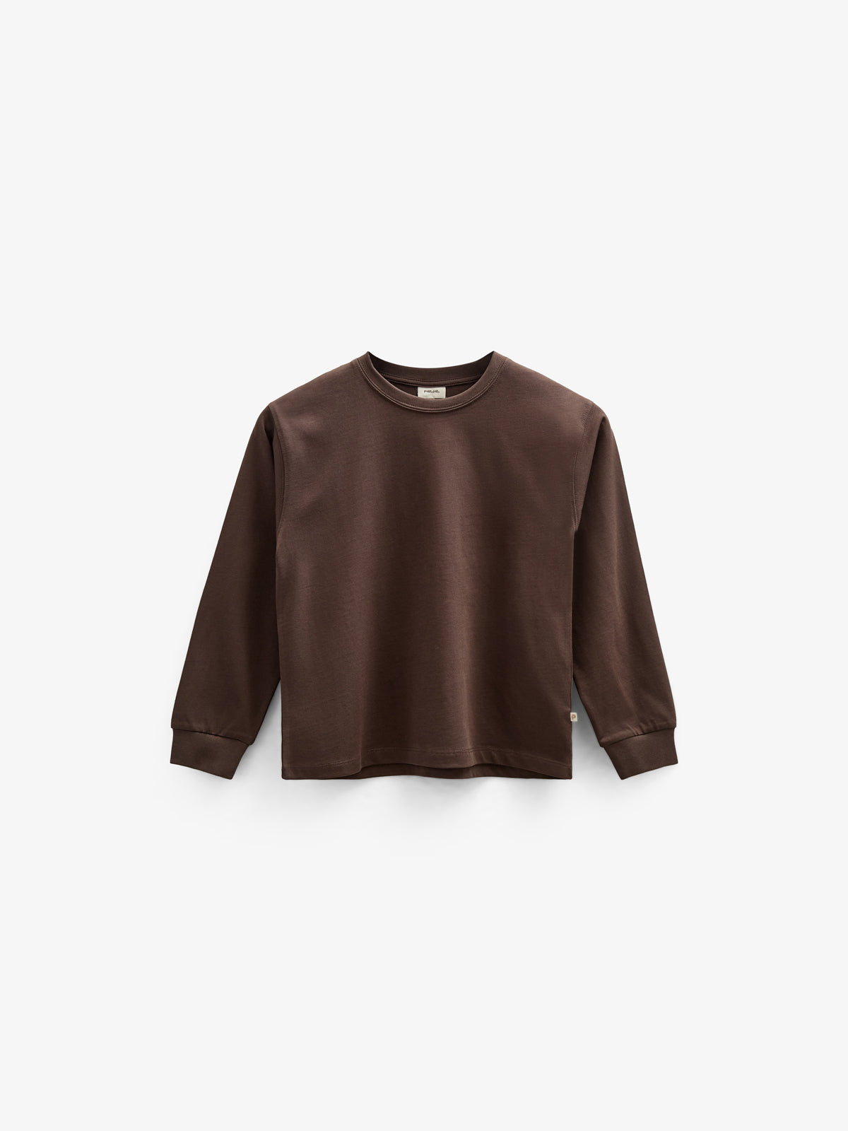 Oversized T-shirt met lange mouwen - Tween - Chocolate | 100852 August