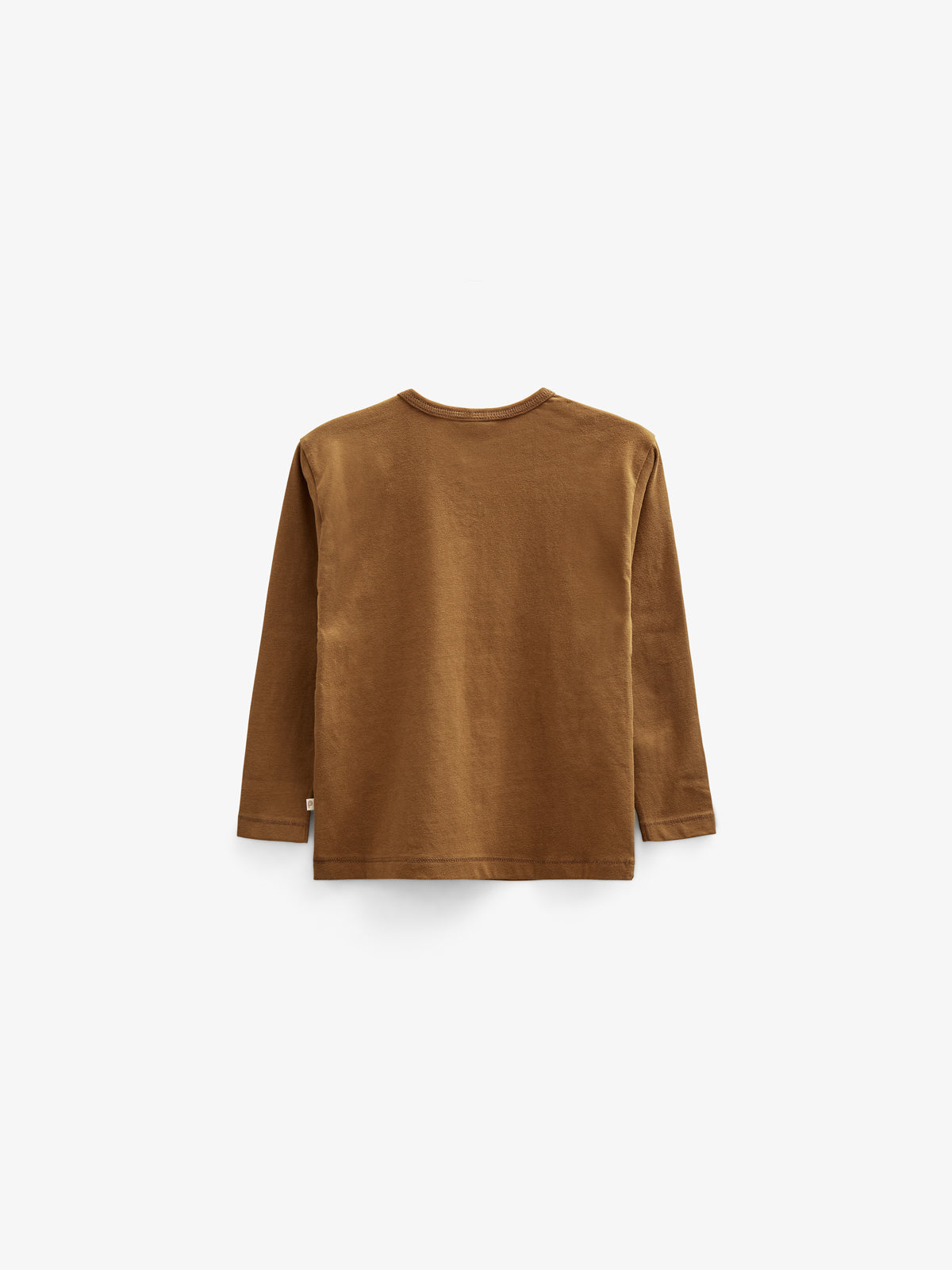T-shirt met lange mouwen en borduursel - Kids - Walnut | 100854 Brandon