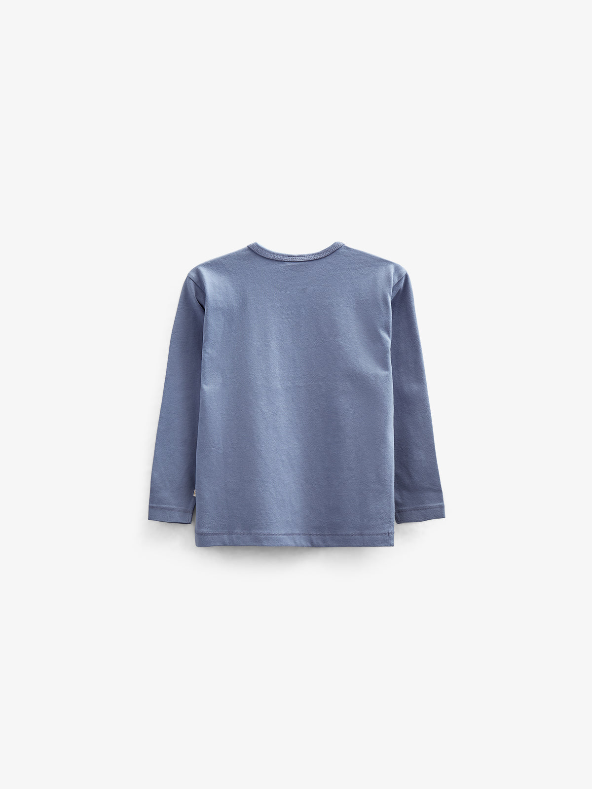 T-shirt met lange mouwen en borduursel - Kids - Blue | 100858 Brandon