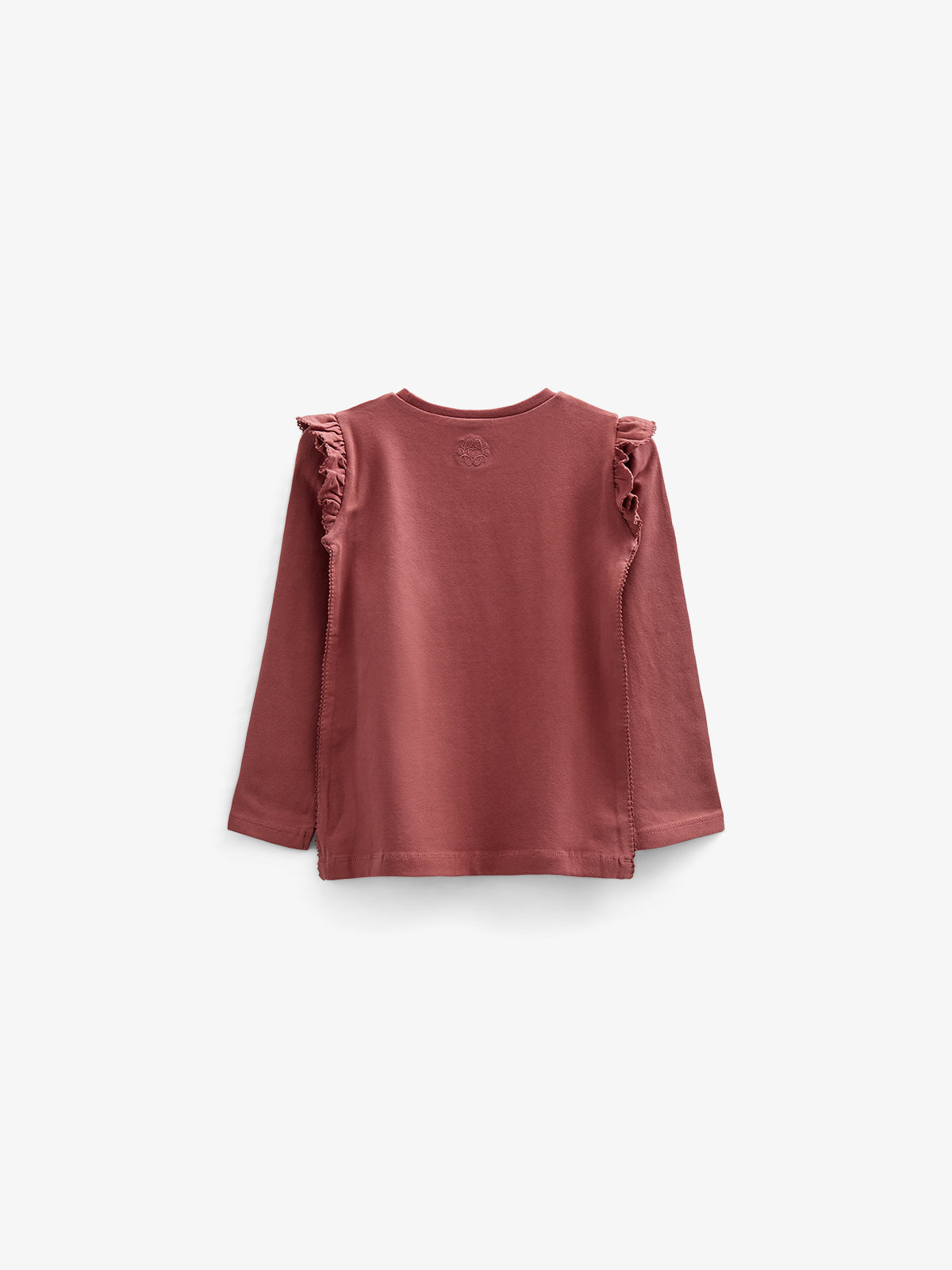 Jersey blouse met ruches - Kids - Vintage Red | 100860 Talia