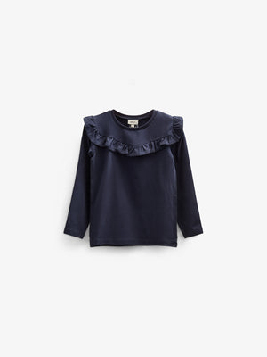 Jersey blouse met ruches - Kids - Navy | 100864 Talia