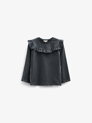 Jersey blouse met ruches - Kids - Forrest Green | 100866 Talia