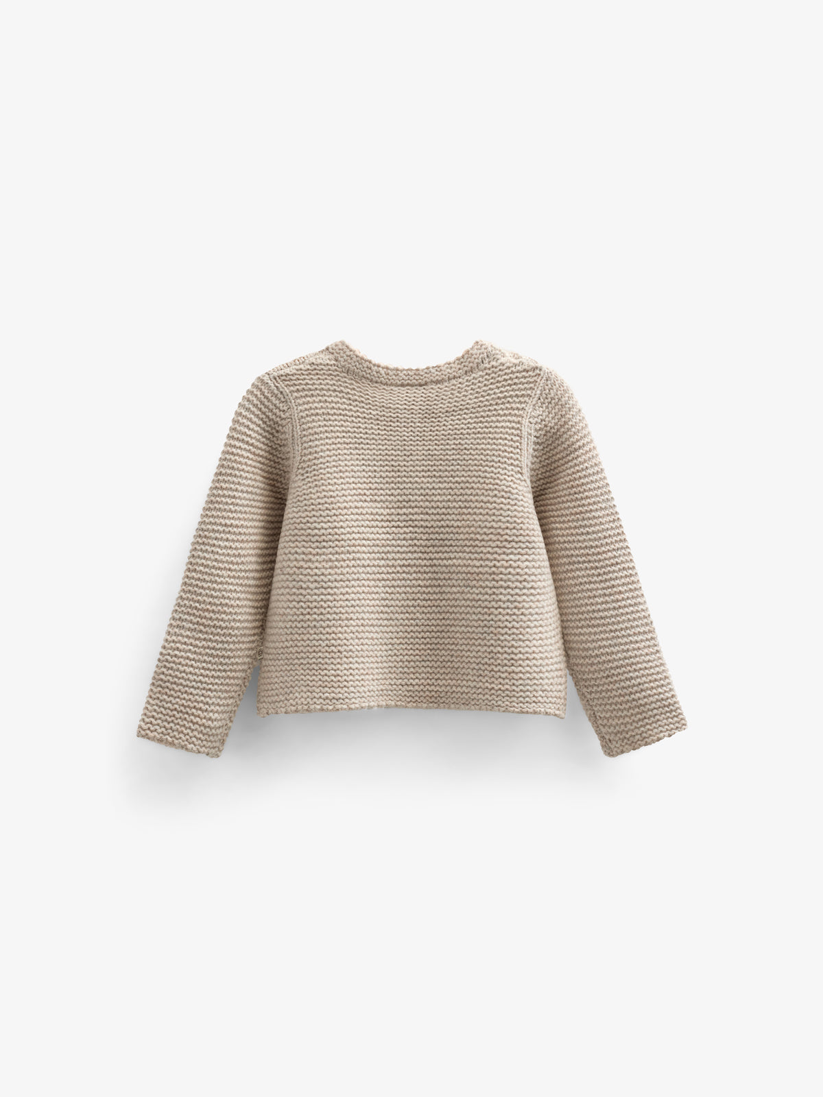 Gebreid Wollen Vest - Kids - Caffe Latte Melange | 100874 Maya