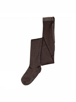 MP Wollen Rib Panty - All - Chocolate Melange | 100878 MP Wool tights